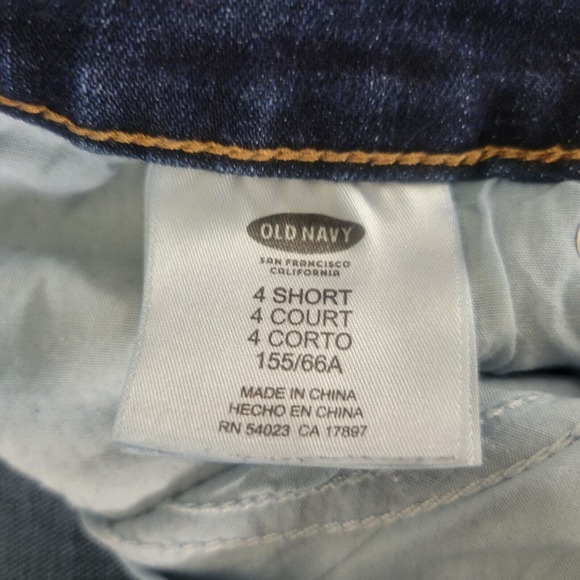 Old Navy Womens Jeans Size 4 Short Low Rise Skinny Leg Dark Wash Blue Denim - Picture 9 of 14
